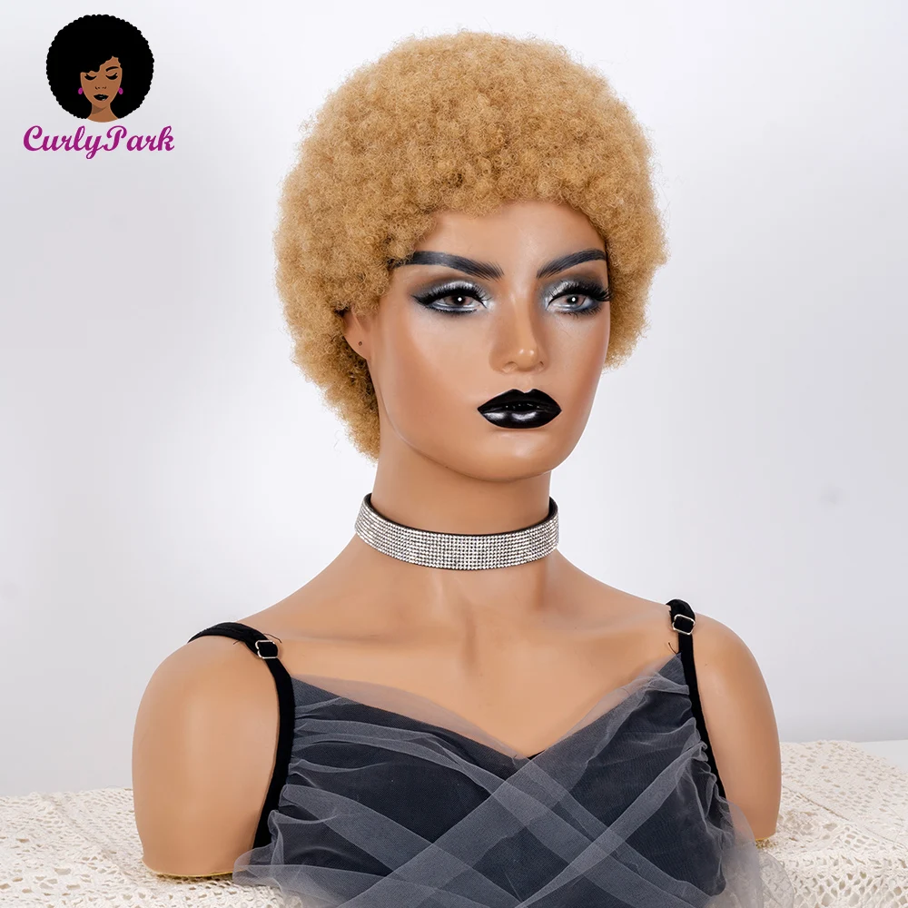 Парики из небольших вьющихся человеческих волос парики без повреждения для