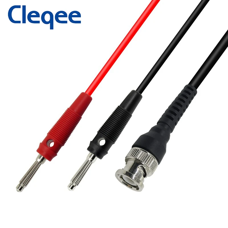 Cleqee P1008A BNC к Dual 4 мм составной банановый разъем тестовый зонд кабель для