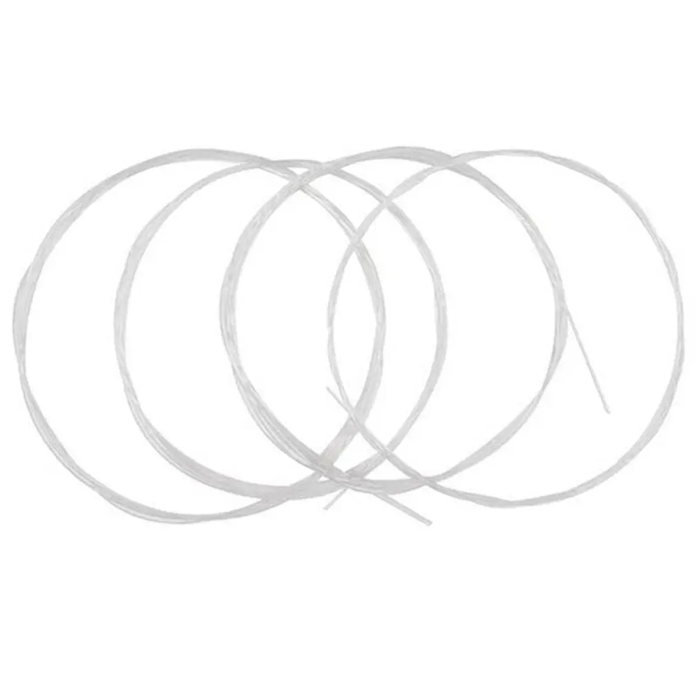 

4pcs/set High Quality Ukulele Strings White Nylon Carbon Fiber String with Great Tone & Hard Tension