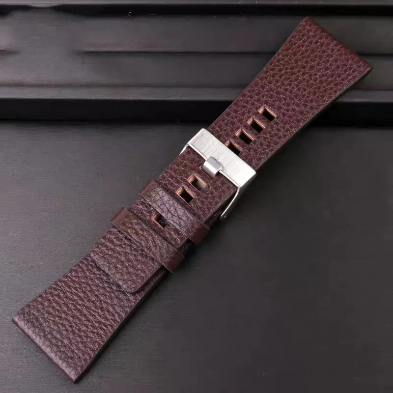 For DIESEL DZ1405 4323|FEICE FK030FK038 watches bandCow Leather strap pin buckle 28mm 30mm 32mm 34mm Men's large-cap watch strap