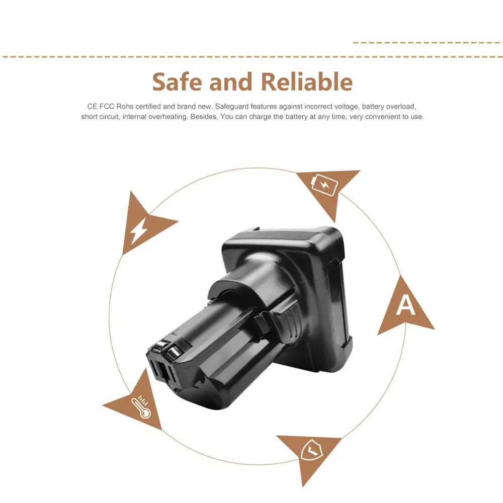 Сменный литий ионный аккумулятор Powtree 4 0/Ач для инструментов Bosch BAT411 BAT420 BAT412 BAT414 12