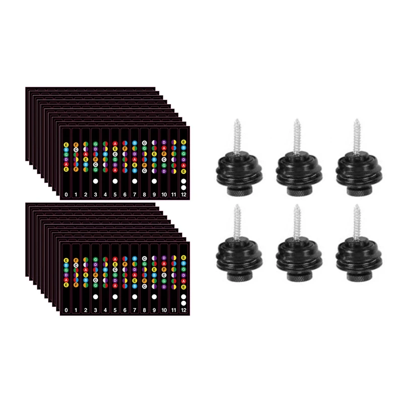 

20 шт. музыкальные весы для гитары, направляющая на палец, наклейка с 6 гвоздями для гитары, ремешок для гитары, замки, булавки, ремень