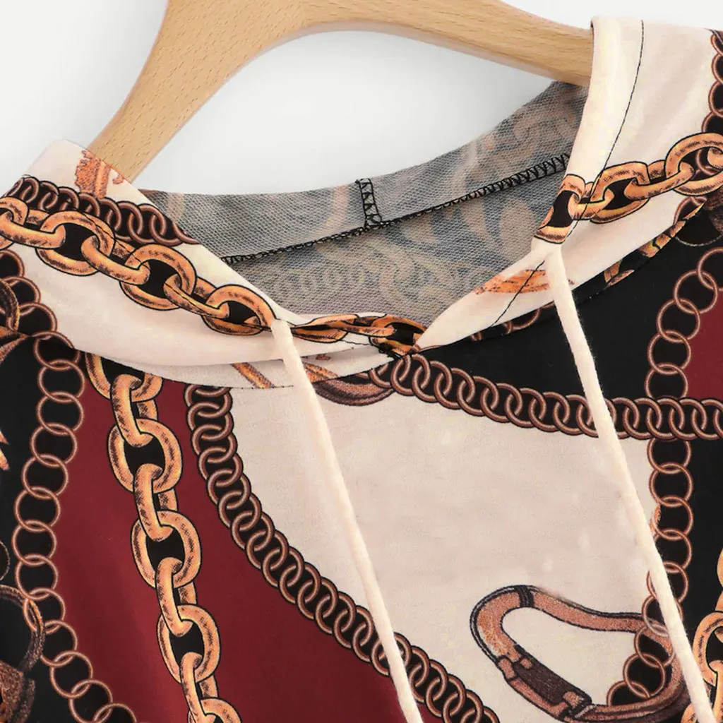 Женская винтажная толстовка с капюшоном тонкий свитер рубашка свободный длинный