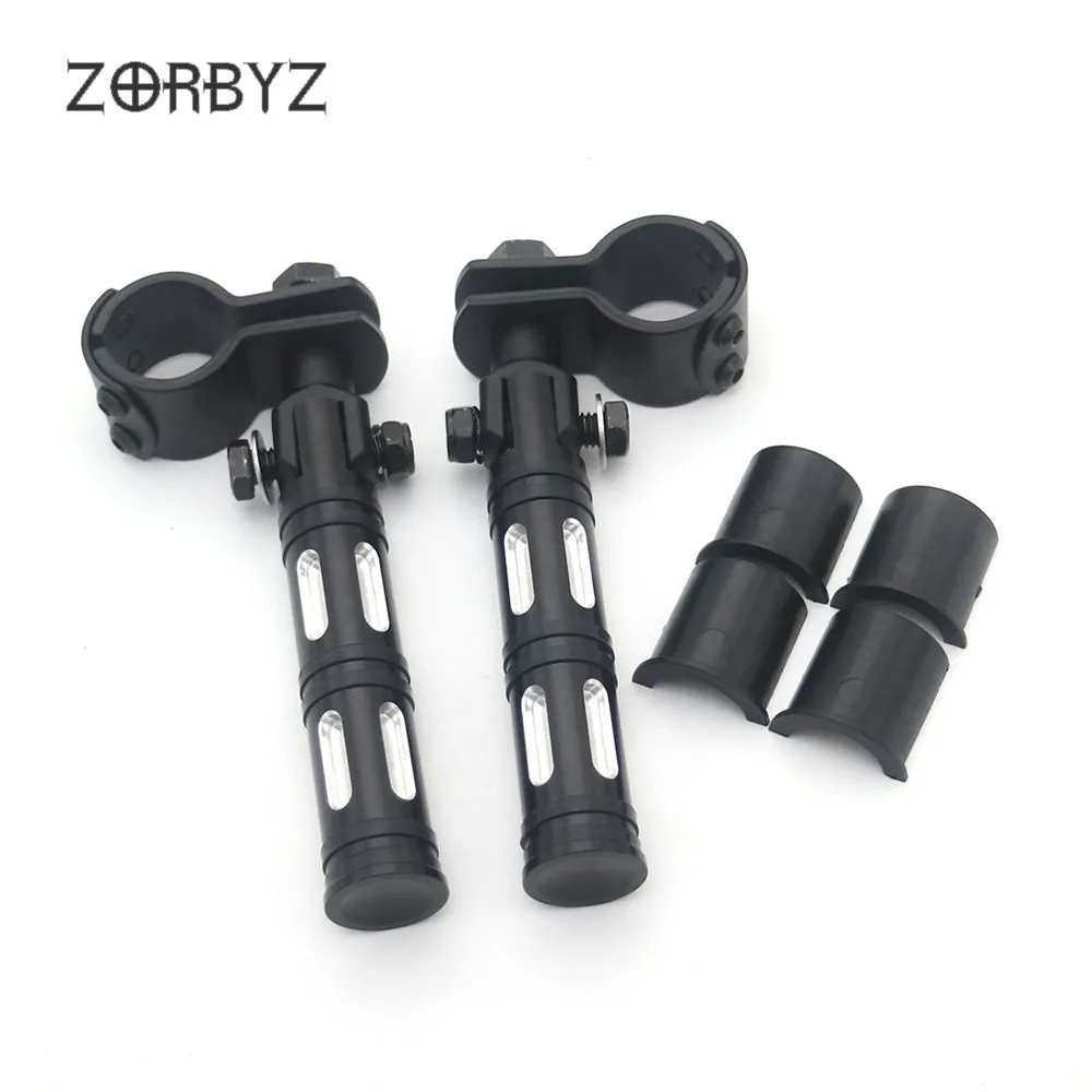 ZORBYZ мотоцикл 1 комплект черный 1/4 &quotАлюминиевый шоссейный бар Защита двигателя