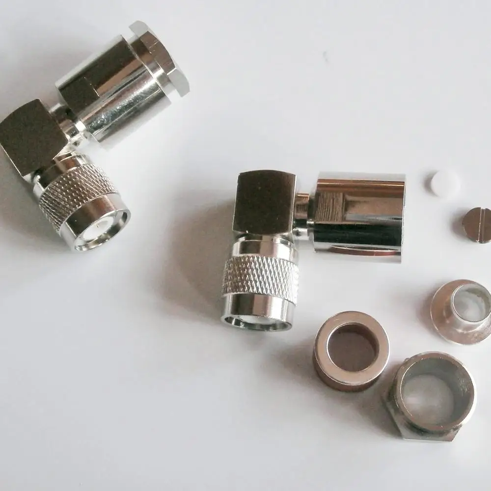 

Connector Solder TNC Male 90 Degree Right Angle Clamp Soldered For LMR400 RG8 RG213 RG214 RG165 7D-FB Cable RF Coax Adapters