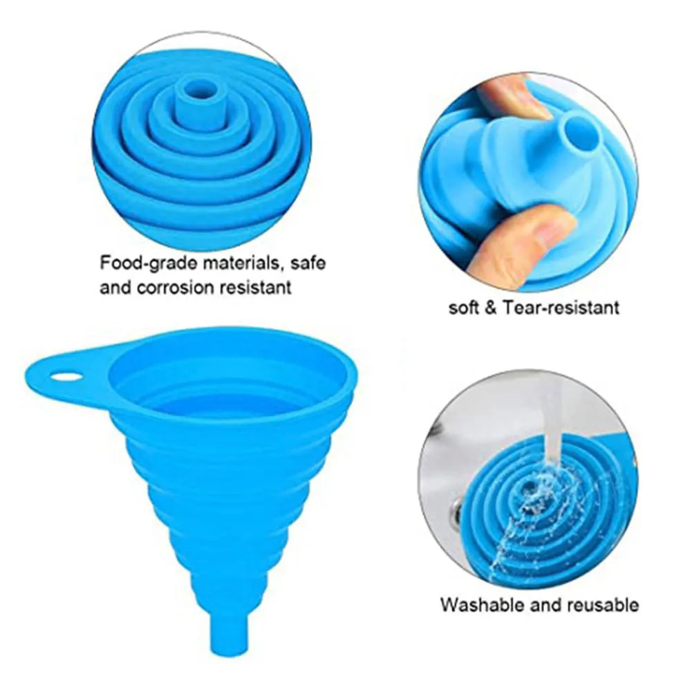 

Petrol Car Silicone Funnel Oil Fuel Universal Washer Fluid 1* Automotive