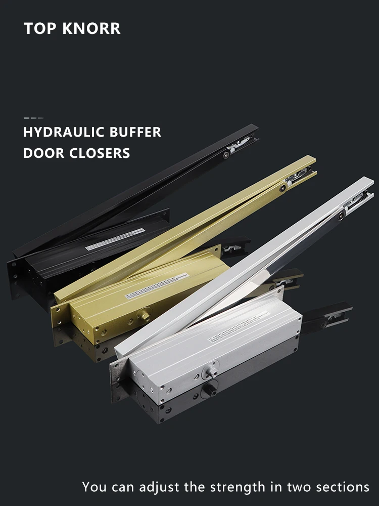 

TOPKNORR Square Hidden Door Closer Buffer Hydraulic Home Hidden Automatic Door Closer Hidden Hotel Door Accessories