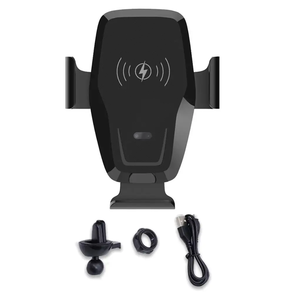 

10 Вт Быстрая автомобильная Беспроводная зарядная розетка кронштейн Telefoonhouder автоматическое крепление гравитационный инфракрасный индукци...
