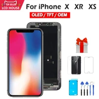 100 tested lcd screen for iphone x xr xs 11 pro max screen lcd display touch screen digitizer assembly for iphone 7 8 screen