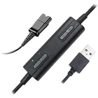 Быстроразъемный USB-адаптер VoiceJoy, с переключателем громкости и отключения звука, для гарнитур Plantronics