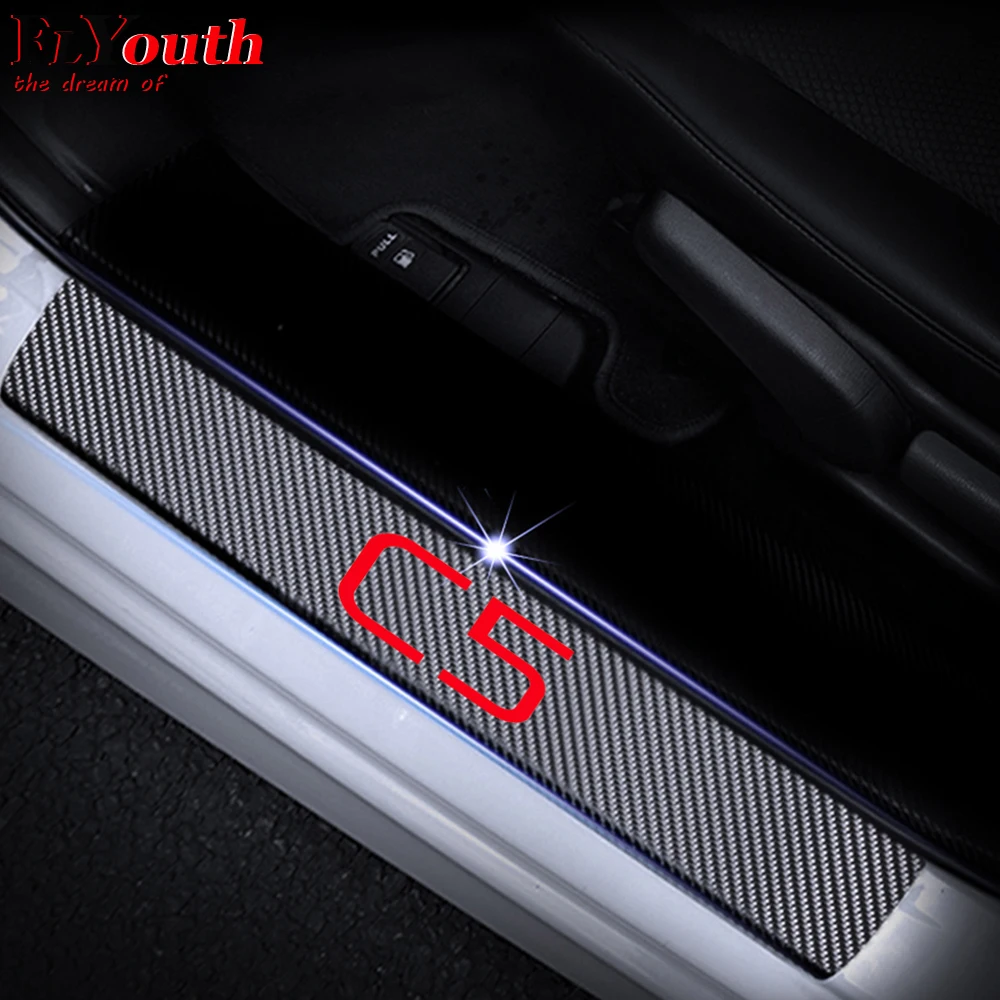 

Door Sill Scuff Plate For Citroen C5 Door Threshold Plate Door Entry Guard Car Door Sills Car-styling Auto Part Accessories 4Pcs