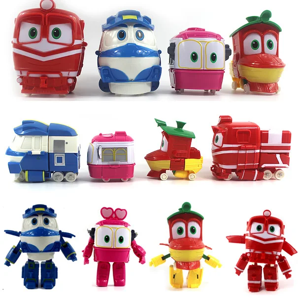 Робот поезда игрушка трансформер Juguetes 11 см ПВХ RT модель Kay Alf фигурка утки Robot Car