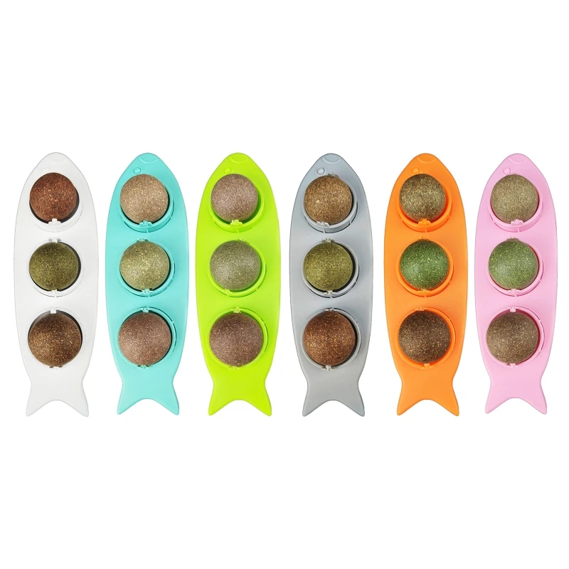 

3 шт., поворотные шарики для кошачьей мяты