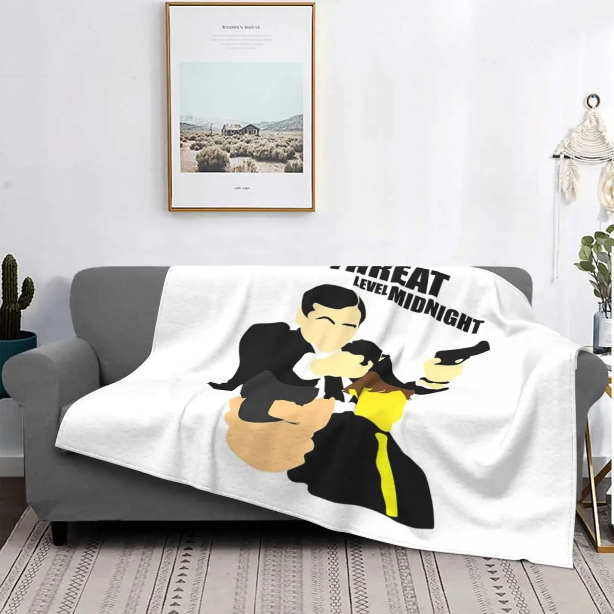 

Manta a cuadros para cama, colcha de cama de The Office-Thread Level