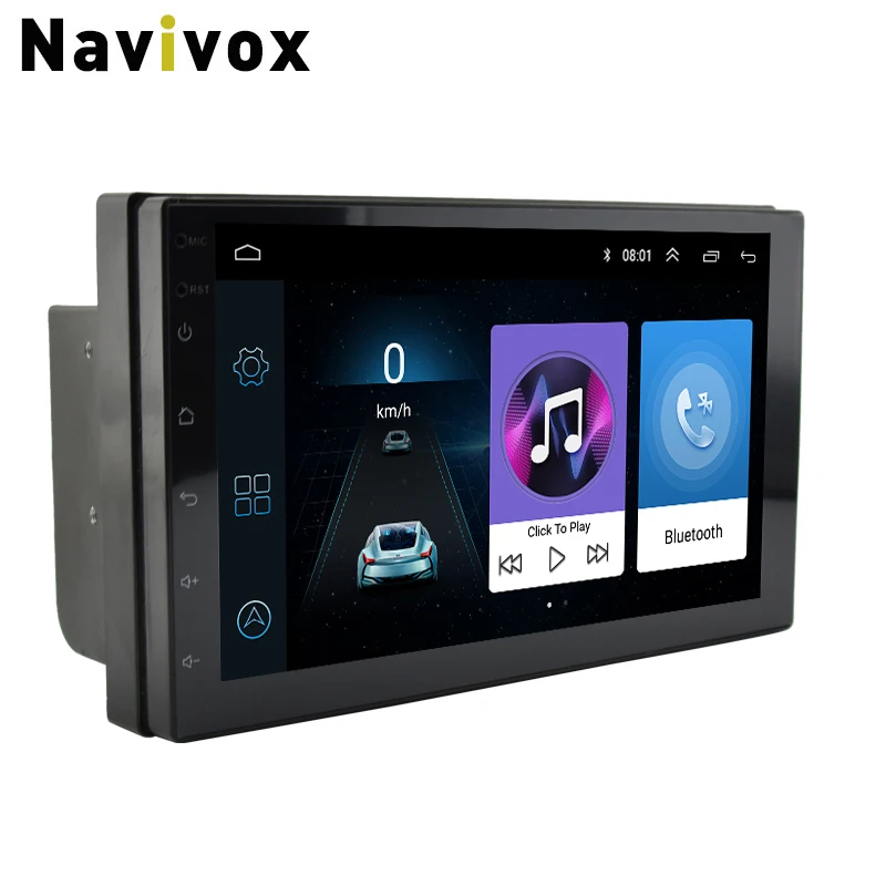 Navivox " Радио gps 2 DIN в автомобиль плеер Android 8,1 GO Универсальный радио gps Навигация Аудио плеер для Nissan Toyota hyundai Polo