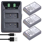 3x PS-BLS5 BLS5 BLS-50 BLS50 Батарея + Зарядное устройство для цифровой камеры Olympus PEN E-PL2, E-PM2, OM-D E-M10, E-PL5, E-PL6, E-PL7, E-M10 II Stylus1