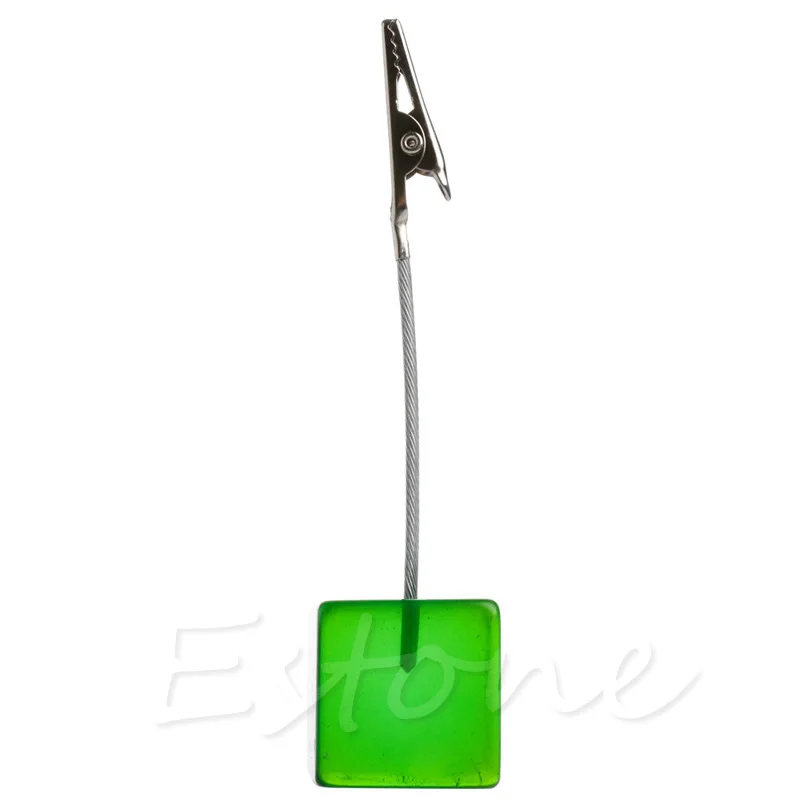 

Cube Wire Place Desk Card Picture Memo Note Photo Table Number Clip Holder 1Pc
