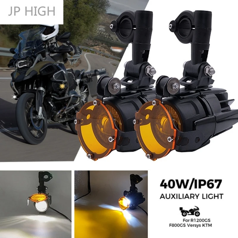 

Universal Motorcycle LED Fog Lihgts 40W 6000K Driving Lamps Spotlights for R1200GS K1600 R1200G F800GS F700GS F650GS