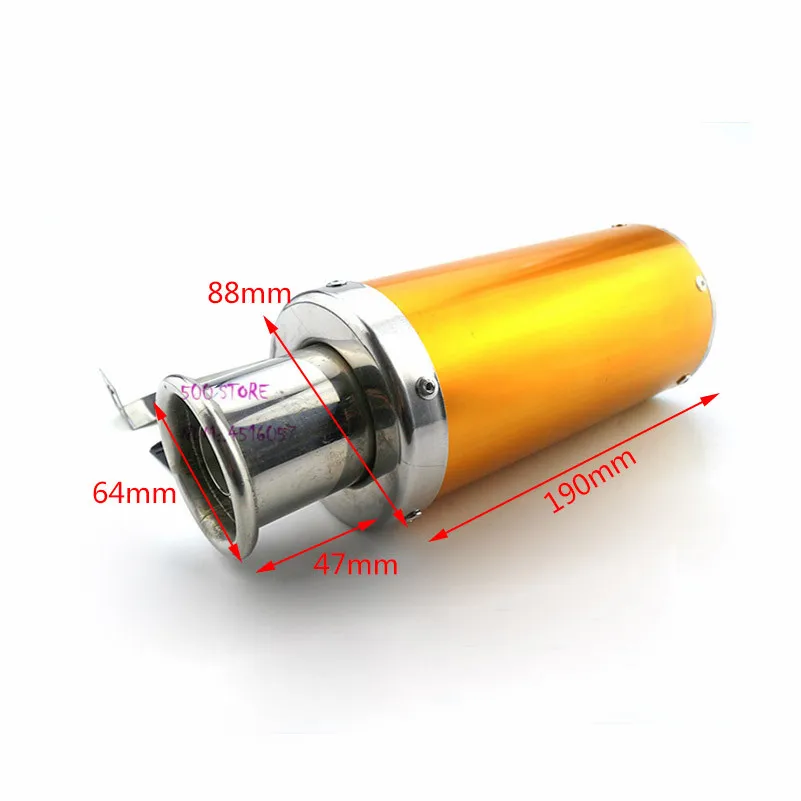 Бесплатная доставка выхлопная труба для мотоцикла квадроцикла 110cc gy6 150cc