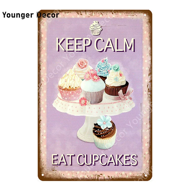 Еда кекс металлические знаки ракета мороженое пончики Олово плакат еда напитки