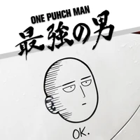 one punch man car sticker funny cartoon vinyl decal trunk window fuel tank japan anime ipad automobile motorcycle accessorices