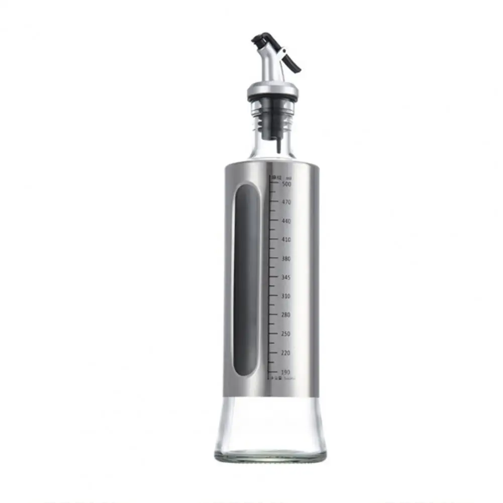 

Glass Seasoning Bottle 200 / 300 / 500ml With Scale Multi-function Cooking Seasoning Oil Bottle For Kitchen Soy Sauce Bottle