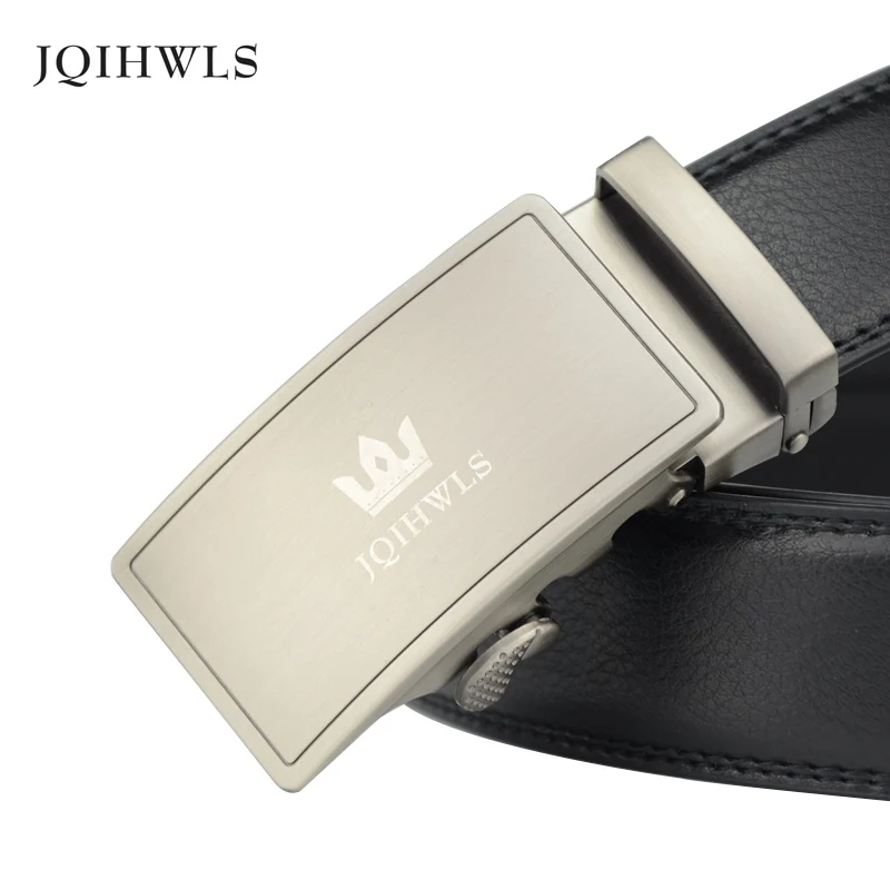 Ремень мужской из натуральной кожи деловой винтажный пояс с автоматической