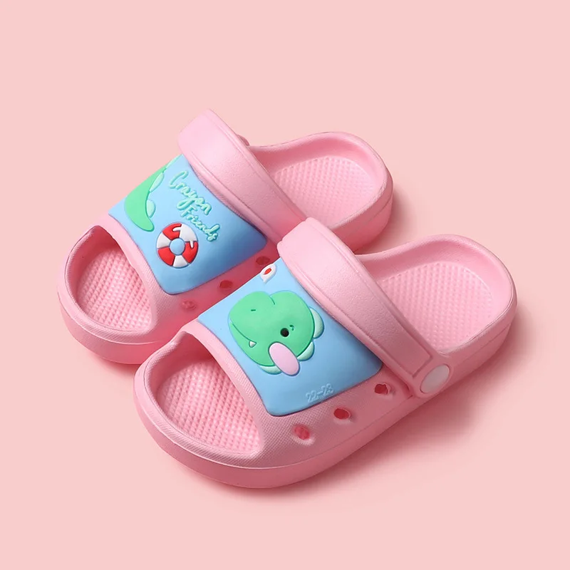 

Slippers Kids Summer Boys Girls Indoor Home Soft Bottom Non-slip Cute Cartoon Infants and Young Children Sandals 1-8 Years Old
