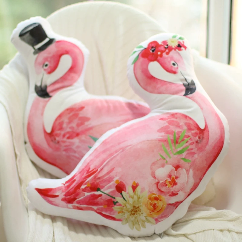 50 см 65 красивая искусственная кожа мультяшное животное пара фламинго