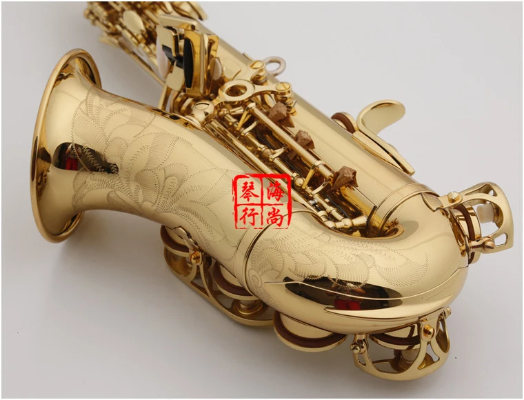 BULUKE изогнутый саксофон сопрано s-991 золотой лак Sax Музыкальные инструменты