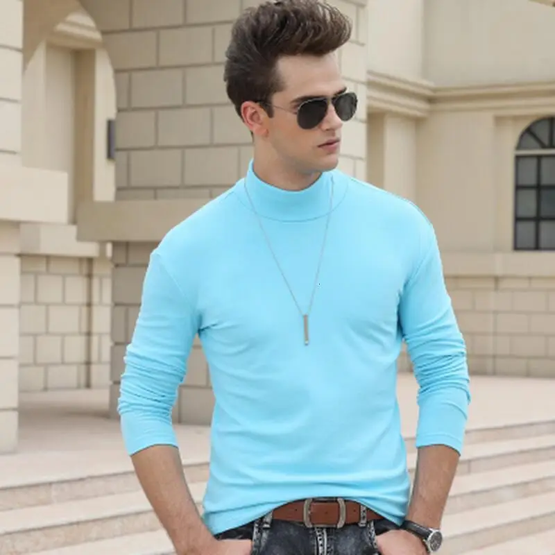 Мужская футболка уличная одежда мужская Базовая водолазка рубашка солнечная