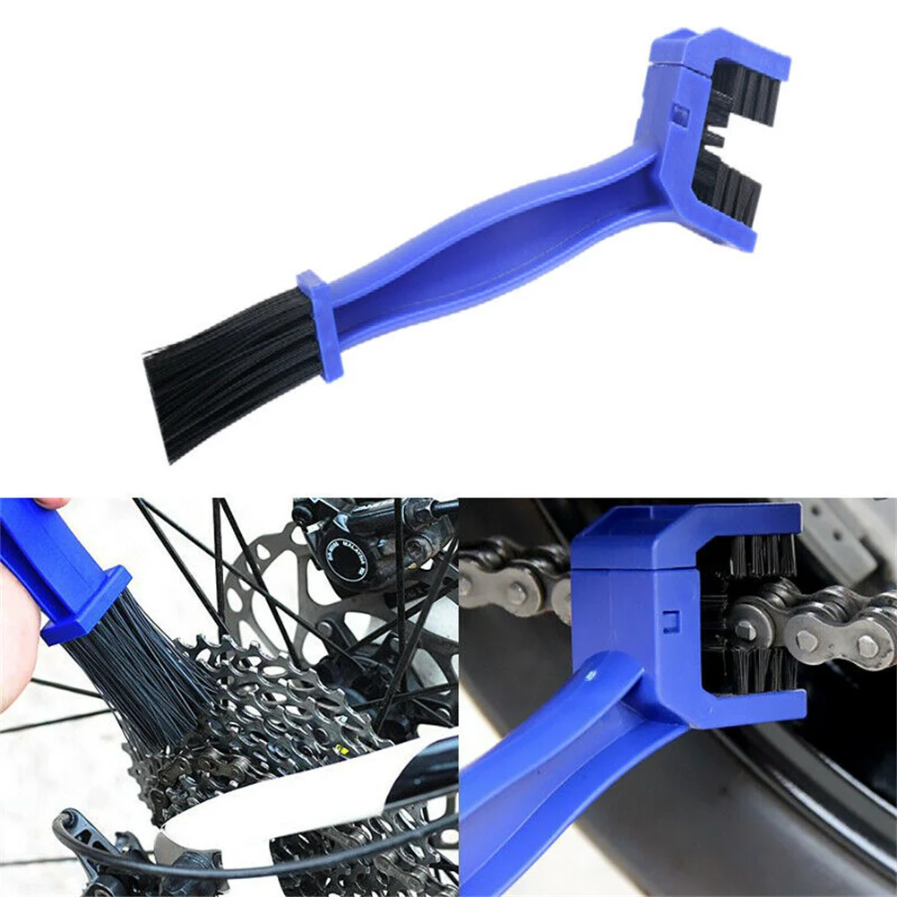 

Portable Cycling Motorcycle Gear Chain Brush Cleaner Cleaning Wheel Tool Blue Motorcycle Accessories High-quality Chain Brush