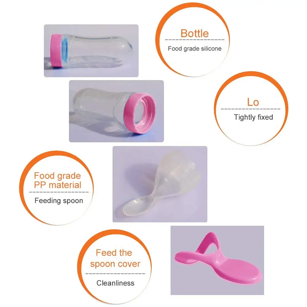 Baby Food Feeder Fresh Fruit Pacifier Spoon Temperature Sensing Children Feeding Tools |