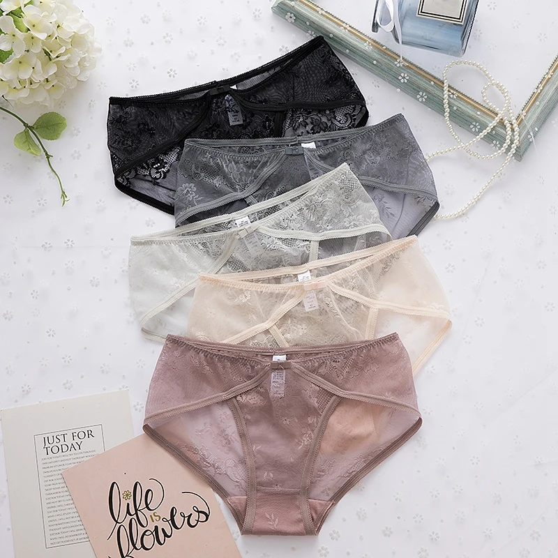 

Women Sexy Underwear Panties Women Thong Transparent Floral Lace Sexy Seamless Panties