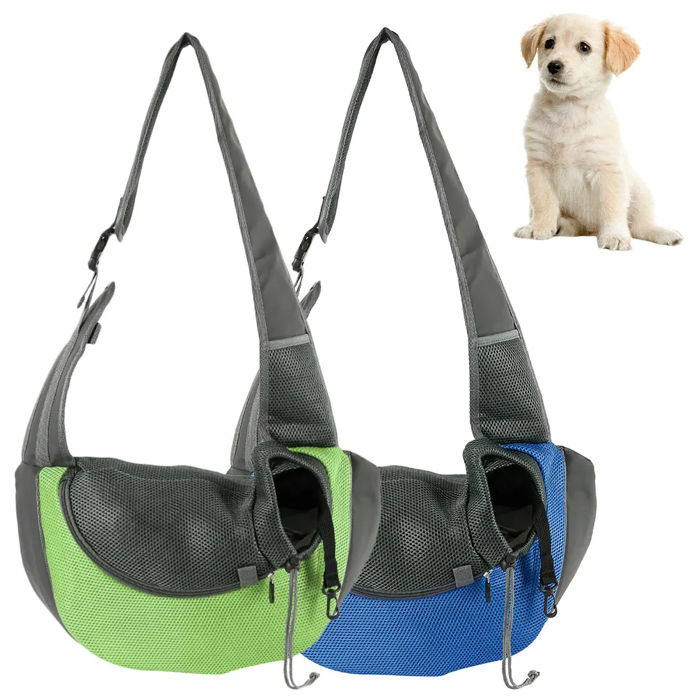 Pet Puppy Carrier Открытый Путешествия собака сумка сетка Оксфорд один комфорт Слинг