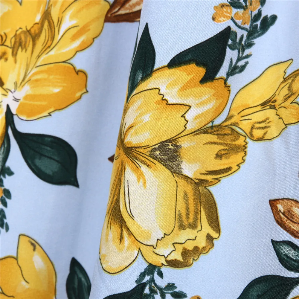 

Spring Autumn 2021 New Ladies Elegant V Neck Ruffles Floral Long Dress Women Full Sleeve High Waist Bandage Party Dresses