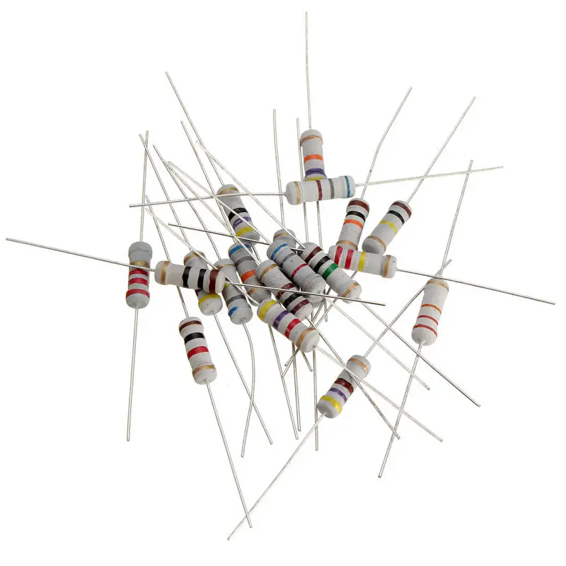 

200pcs/lot 20Values *10Pcs Resistor Pack 1W 5% Resistors Resistance Assortment Kit 10 ohm - 1M ohm Set 10R-1MR resistor pack