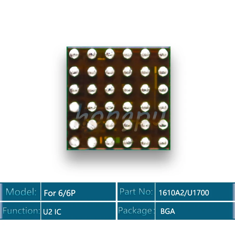 

2pcs/lot 1610 1610A U1700 1610A2 For iphone 6/6 plus USB Charging Charger IC Chip 36Pin CBTL1610A2UK TRISTAR2 U2 IC