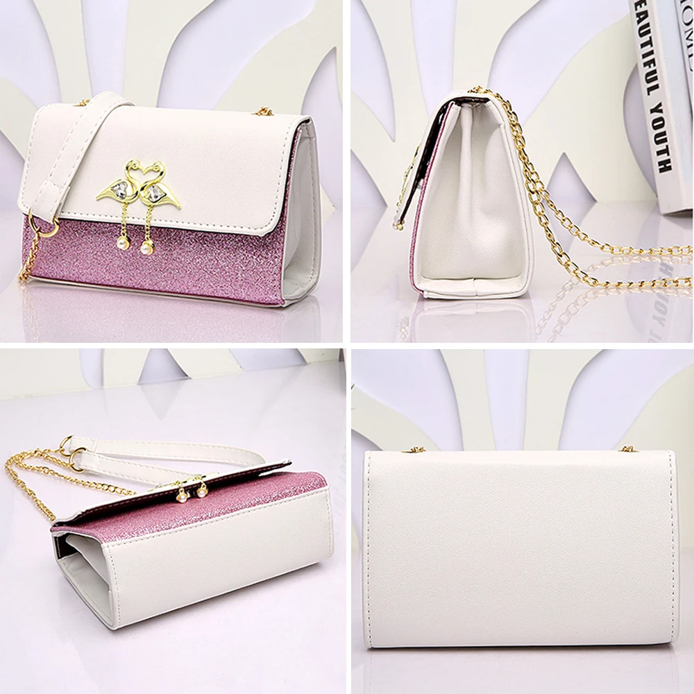 

Women Shoulder Bags 2020 Summer New Korean Version of the Messenger Bag Handbag Ptgirl Chain Tassel Crossbody Bags