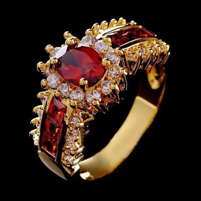 Винтажные кольца для женщин роскошные и элегантные драгоценные камни дешевые