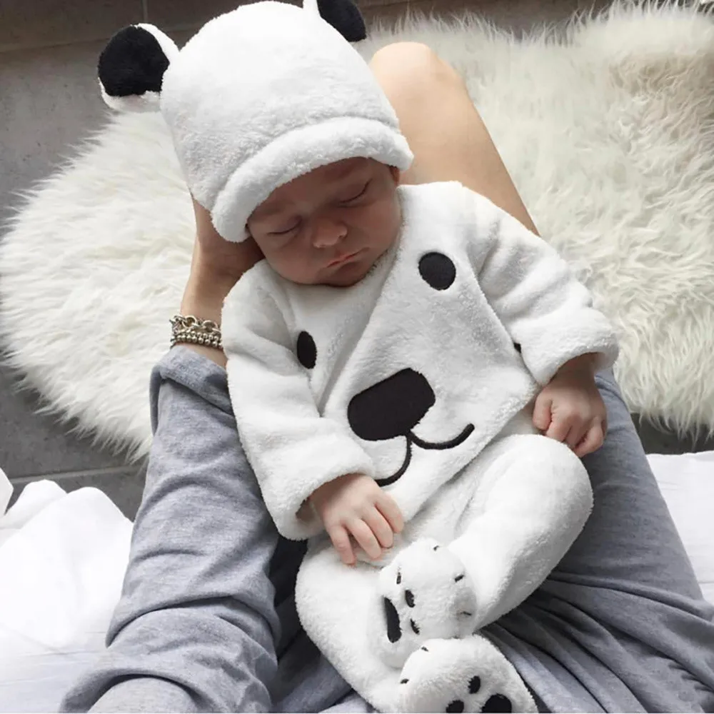 

Baby Kids Clothing Sets Winter Newborn Baby Girl Boy Cartoon Tops Pants Outfits Fluffy Warm Clothes деская дежда Ropa Teens
