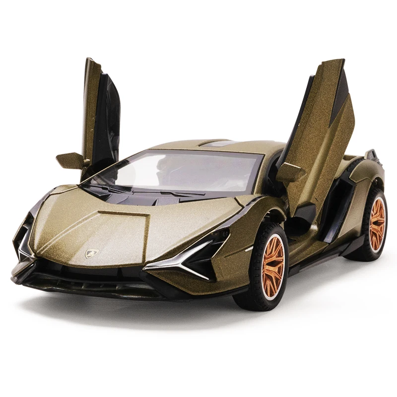 

2021 New 1:32 Lamborghinis Car Aluminum Alloy Sports Car Model Die-casting Sound Super Racing Boy Children's Day Gift