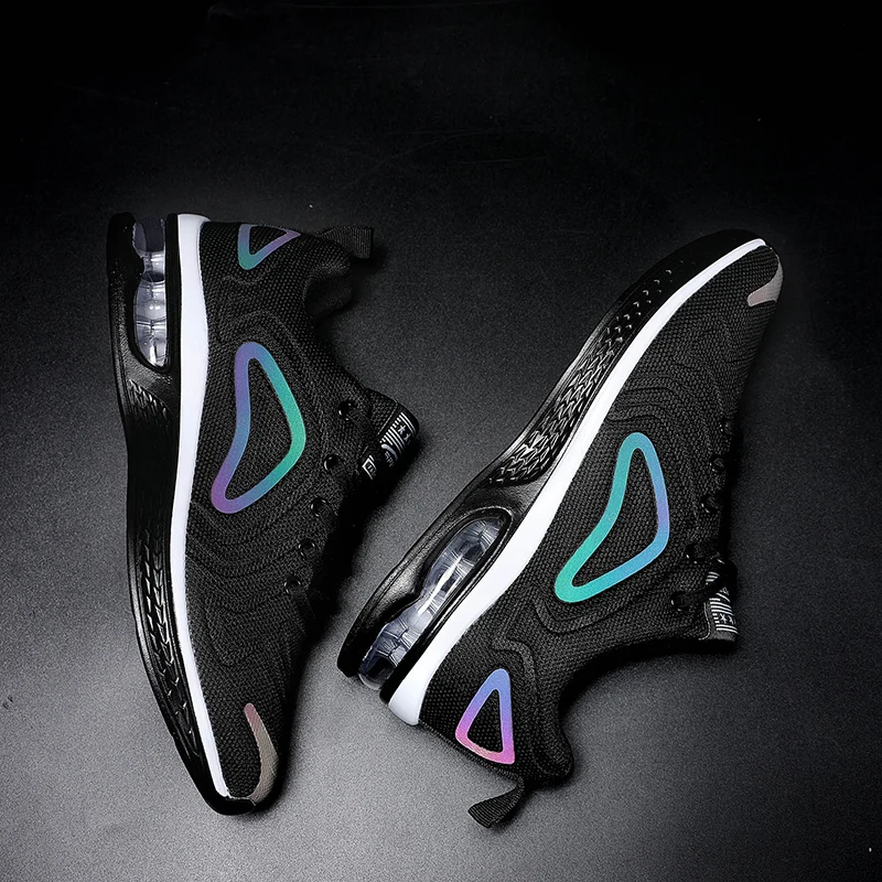 2019 мужские кроссовки для бега светящаяся сетка дышащий светильник весна-осень