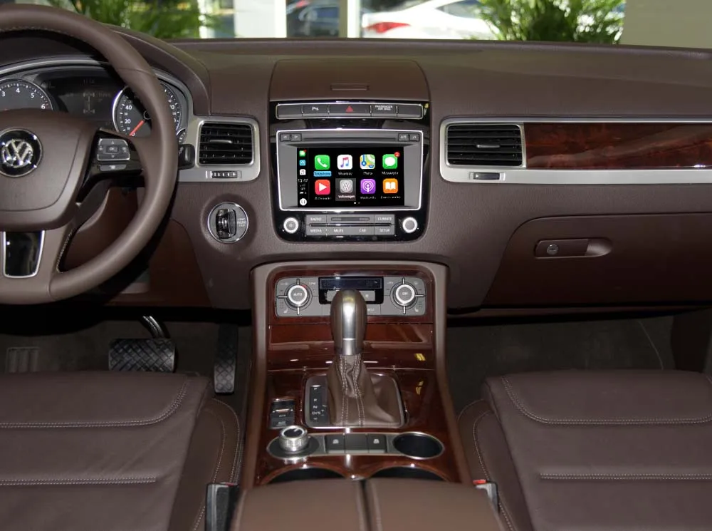 Sinairyu Wifi беспроводной Apple Carplay для 2010- Volkswagen Toureg Golf с iOS13 Android зеркало Android авто зеркало в форме яблока