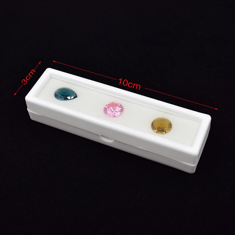 

Gemstone packaging box Gem boxes organizer jewelry holder storage for diamond beads pandora charms pendnat display case