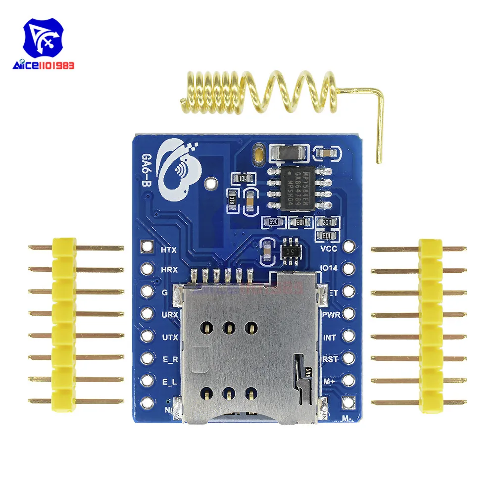 Diymore GA6 B Mini GSM GPRS модуль разработки смс четырехдиапазонная плата замена SIM800L для