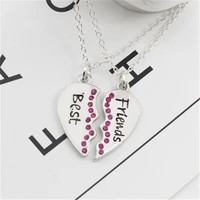 new fashion trend 8 style 2set best friend fine and lovely variety pendant necklace is suitable as friendship gifts for ladies