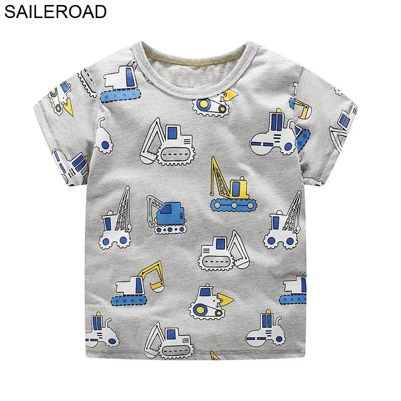 6008 same picture SAILEROAD Cotton Star Детские Мальчики Топы Футболка Для Новых Летних Малышей Младенческой Дети С Коротким Рукавом Одежда Мода Одежда для мальчика - Цвет: 6008 same picture