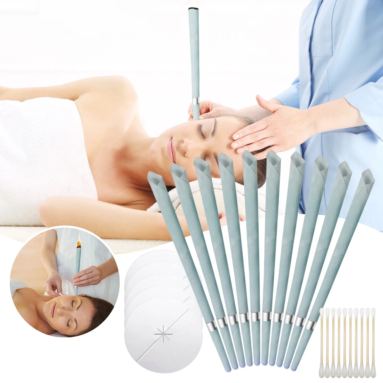 Конусы из натурального ушного воска полые смешанные конусы очистка ушей