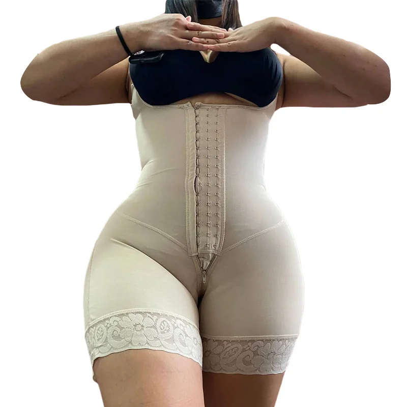 Double Compression BBL Skims Butt Lifter Front Closure Tummy Control Shapewear Slimming fajas colombianas post surgery
